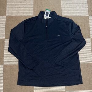 Greg Norman Collection Dark Blue Quarter-Zip Pullover
